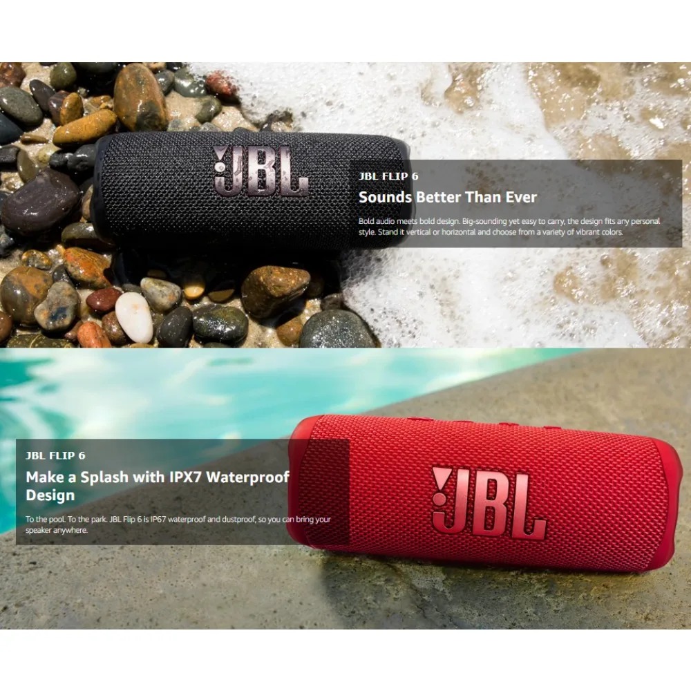 Speaker Bluetooth JBL FLIP6 de - Jbl Speaker Flip 6 ulasan dan harga
